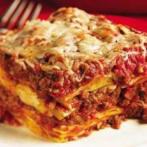 Lazy lasagna: recept s lavashom, pomiješanim i piletnim mljevenim mesom