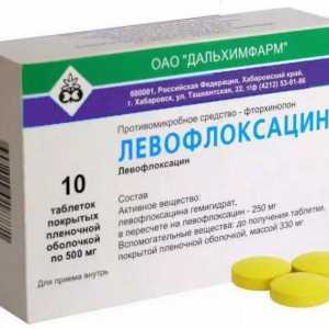 "Levofloxacin": pregled, opis preparata, upute za uporabu
