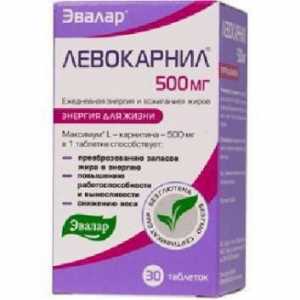 "Levocarnil 500 mg" (`Evalar`): recenzije, upute za upotrebu i sastav