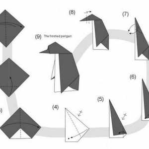 Master class, kako napraviti originalni origami pingvin