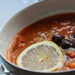 Meso solyanka - juha, recept koji nije lako