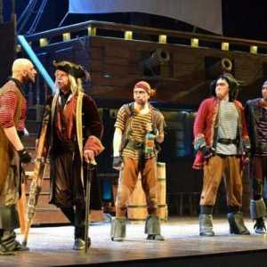Glazbeno kazalište `Aquamarine`, glazbeni `Treasure Island`: recenzije, opis i priča