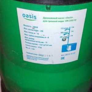 Pumpa `Oasis`: vrste, karakteristike. Potopna pumpa. Cirkulacijska pumpa