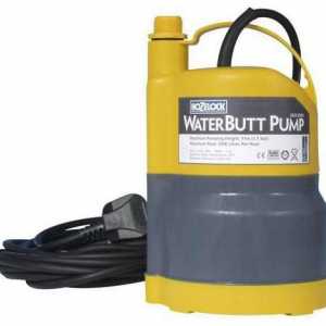 Pumpe za pumpanje vode iz jame: opis i tehnička svojstva