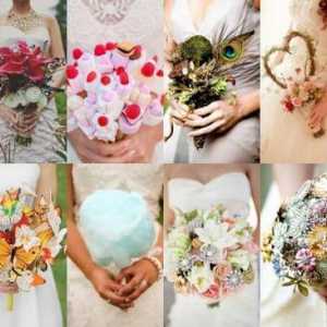 Neobični vjenčani buketi: ideje, opis i preporuke