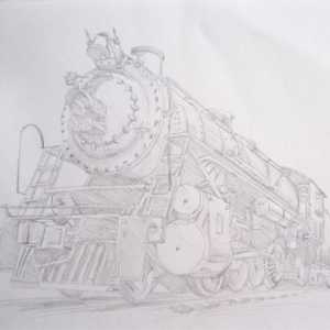 Nekoliko riječi o tome kako nacrtati vlak