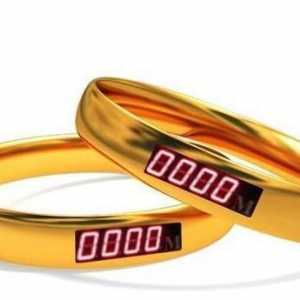 Novost - vjenčani prstenovi s udaljenim brojačem između njih