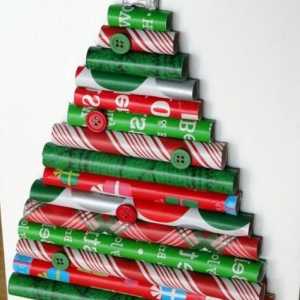 Božićno drvce od papira. S našim rukama izrađujemo ukrasno drvo
