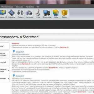 Pregled dijeljenja datoteka vrste `Sharemana`