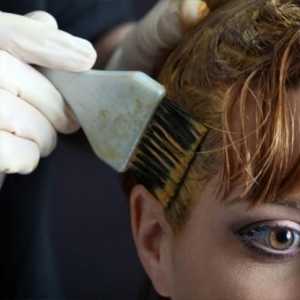 Bojanje kose: tehnologija bojenja sive kose
