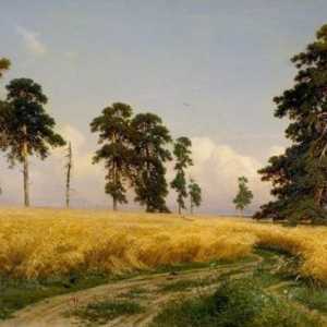 Opis remek-djela: Shishkinova slika `Rye`