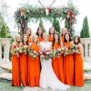 Narančasto vjenčanje: ukrasi, fotografije i ideje