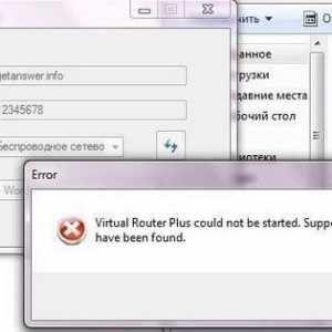 Pogreška "Ne može se pokrenuti Virtual Router Plus." Što da radim?