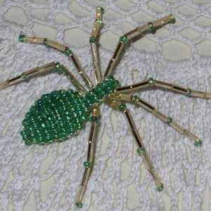 Spider from beads: shema tkanja