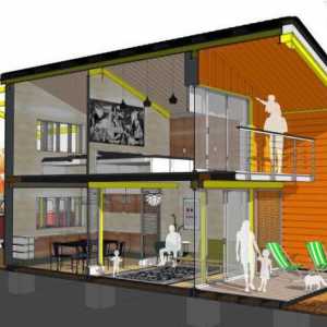 Kuća plan 10 za 10 (dvokatni projekt): značajke