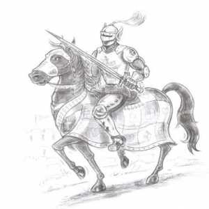 Lozinka korak po korak: kako nacrtati vitez