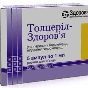 Lijek "Tolperil": uputa o prijavi (nyxes)