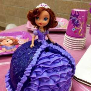"Princess Sofia" - torta za rođendansku djevojku. Najjednostavnije dizajnerske ideje