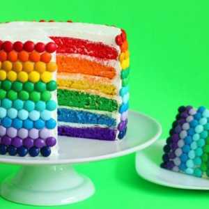 Rainbow torta: recept s fotografijom