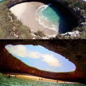 Nebesko mjesto za sve ljubitelje je skrivena plaža (Meksiko)