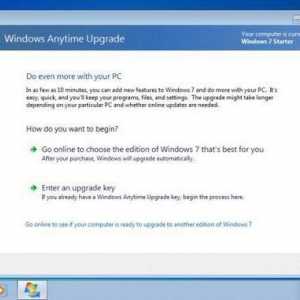 Proširivanje sustava Windows 7 uz nadogradnju Window Anytime