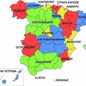 Španjolske regije: opis, znamenitosti i zanimljive činjenice