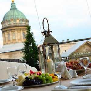 Restorani na krovovima Sankt Peterburg: Terrassa, Luce, `Mansard`,` Sky `i…