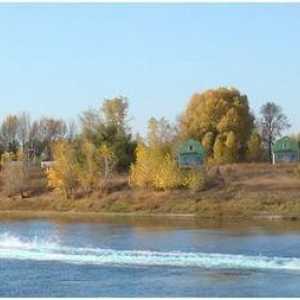 Ribarska baza `Pješčana obala` (Kharabali, regija Astrakhan). Rekreacija i ribolov