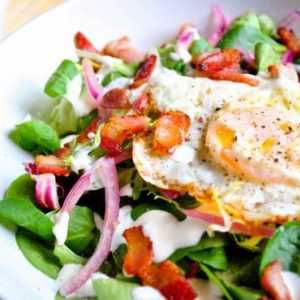Salata s češnjaka i jaja. recepti