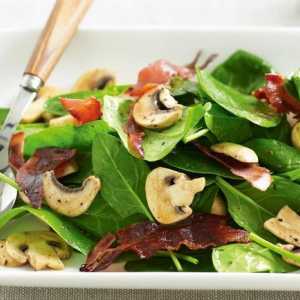 Salata s gljivama i kukuruzom: sastojci i recept