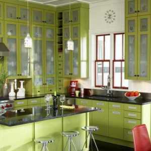 Svjetlo zelena kuhinja - proljeće u vašem domu