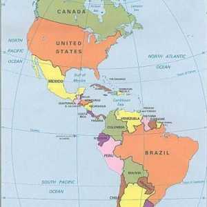 Sjeverna, Srednja i Južna Amerika: područje, stanovništvo, lokacija