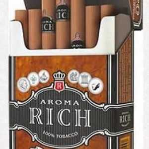 Cigarete `Aroma Rich`: značajke proizvodnje, vrste i ukusi, odgovori potrošača