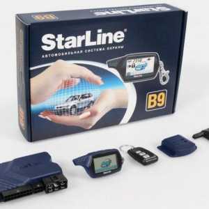 Signalizacija `Starline B9`: instalacijski i pogonski priručnik