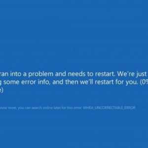 Plavi ekran s WHACE_UNCORRECTABLE_ERROR zaustavljanjem (Windows 10): kako riješiti problem?