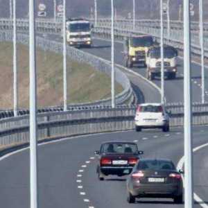 Velika brzina autoceste. Automobilske ceste Rusije