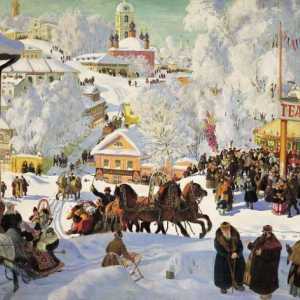 Sastav slike Kustodiev `Maslenitsa`: preporuke