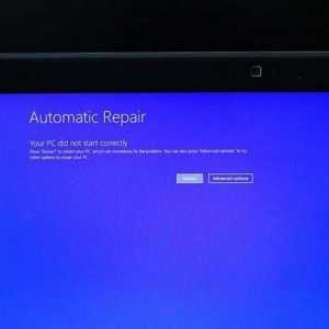 Poruka pri preuzimanju Priprema automatskog popravka (Windows 10): što učiniti?