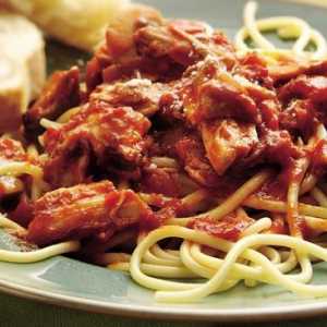 Špageti s mesom. recepti