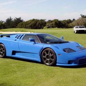 Sportski automobil Bugatti EB110: opis, snop