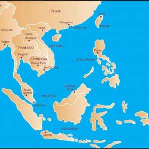 Zemlje jugoistočne Azije: popis i obilježja gospodarskog razvoja
