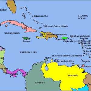 Zemlje Kariba i njihove glavne gradove