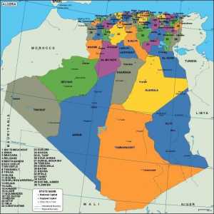 Zemlje sjeverne Afrike: Alžir. Minerali, prirodna područja, velike rijeke