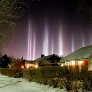 Svjetlosni stupovi na nebu - što je to?