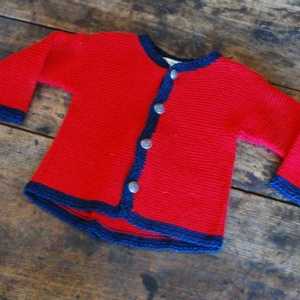 Pleteni džemper za djevojke s iglom za pletenje - a vaša beba je najcjenjenija!