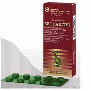 Tablete "Bellalgin": indikacije za uporabu i analozi
