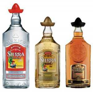 Tequila `Sierra `: detaljan opis i vrste proizvoda