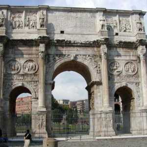 Trijumfalni luk Konstantina u Rimu: opis, povijest i zanimljive činjenice