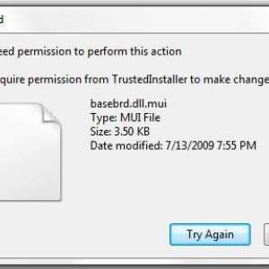TrustedInstaller Windows 7 - što je to? Kako izbrisati datoteke koje je zaštićen TrustedInstallerom