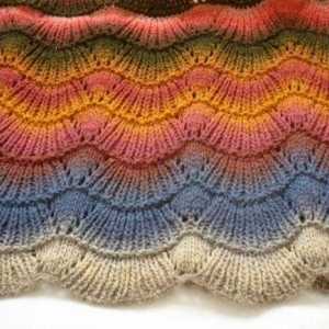 Oblik `val` s iglama za pletenje: lijepa jednostavnost